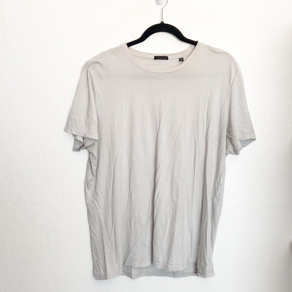 ATM Crewneck Short Sleeve Tee T Shirt Lightweight Jersey Large Gray Basicxz - Picture 1 of 3